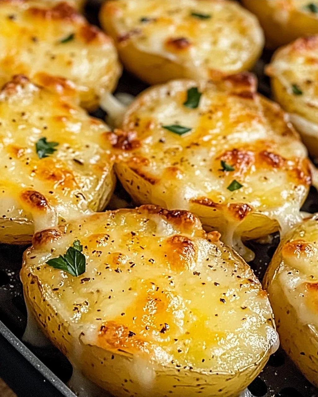 Air Fryer Cheesy Potatoes