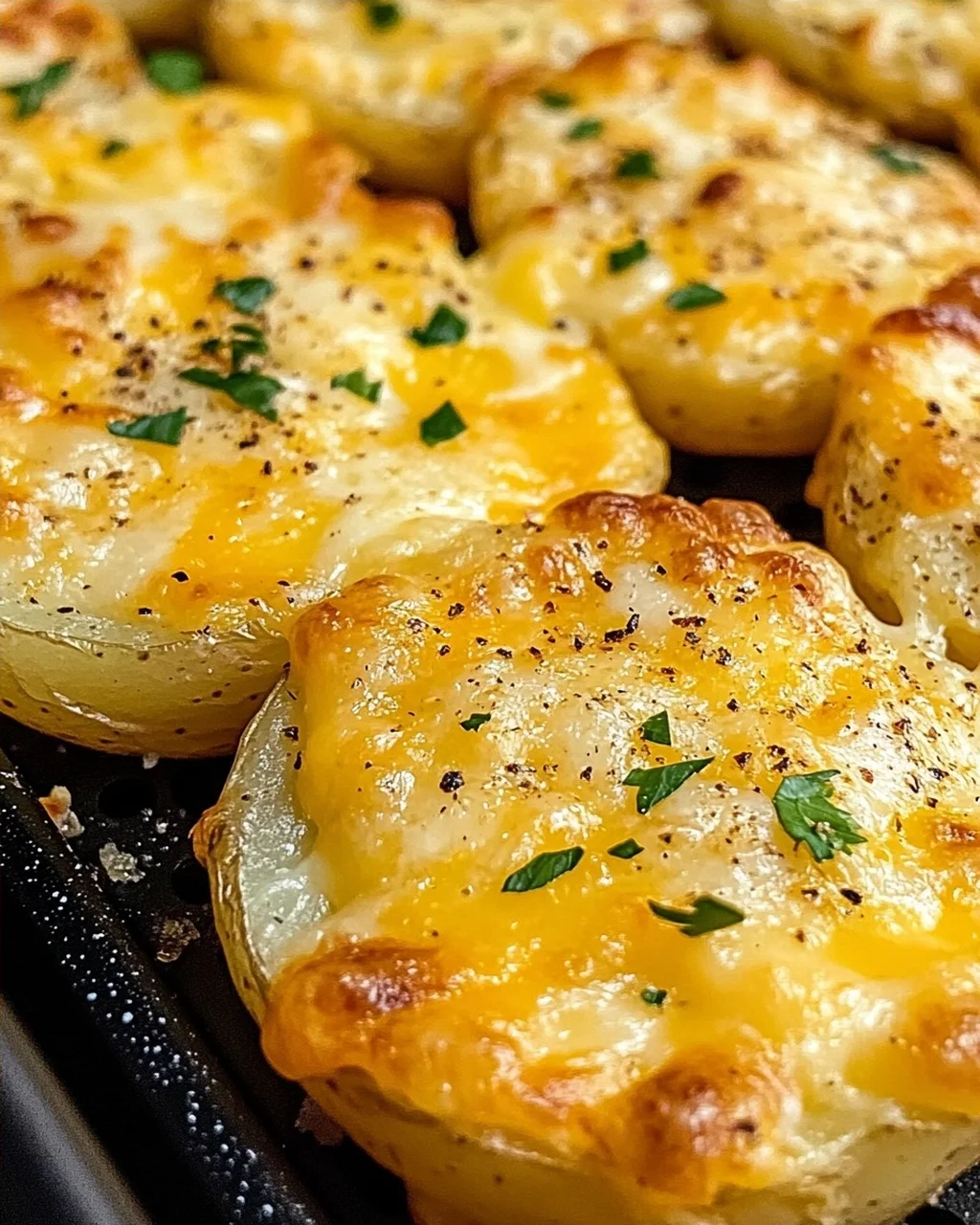 Air Fryer Cheesy Potatoes
