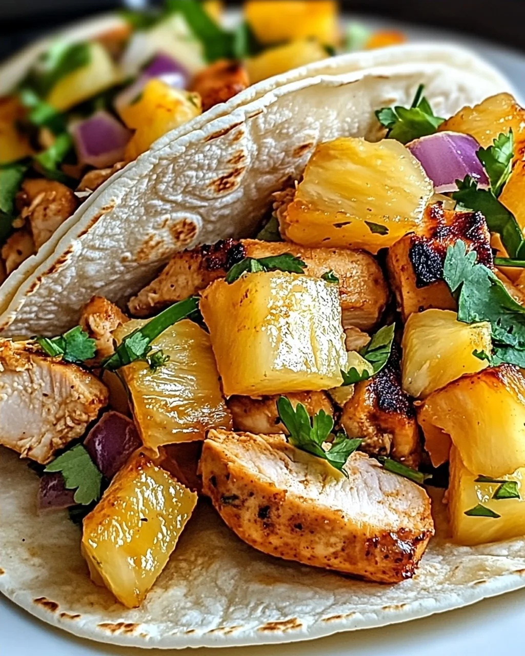 Ananas-Hühnchen-Tacos für den Sommergenuss