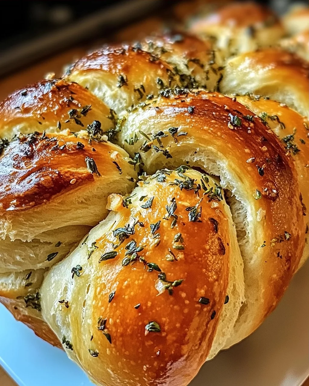 Aromatisches Knoblauch-Kräuter Zopfbrot für Genießer