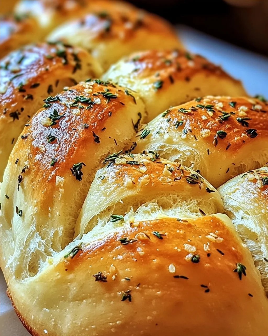 Aromatisches Knoblauch-Kräuter Zopfbrot für Genießer