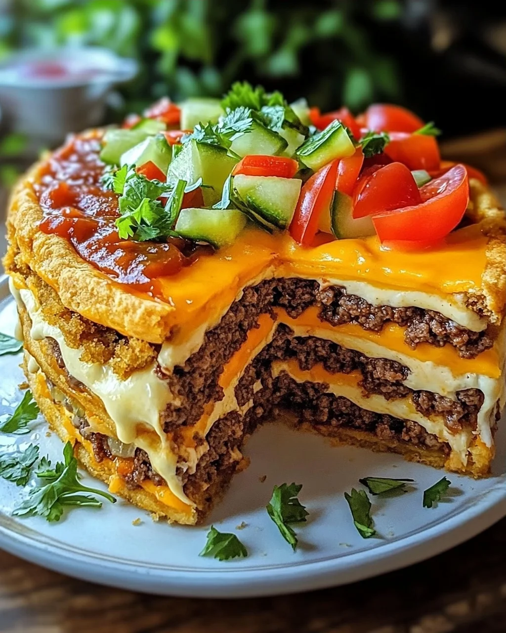 Cheeseburger-Torte