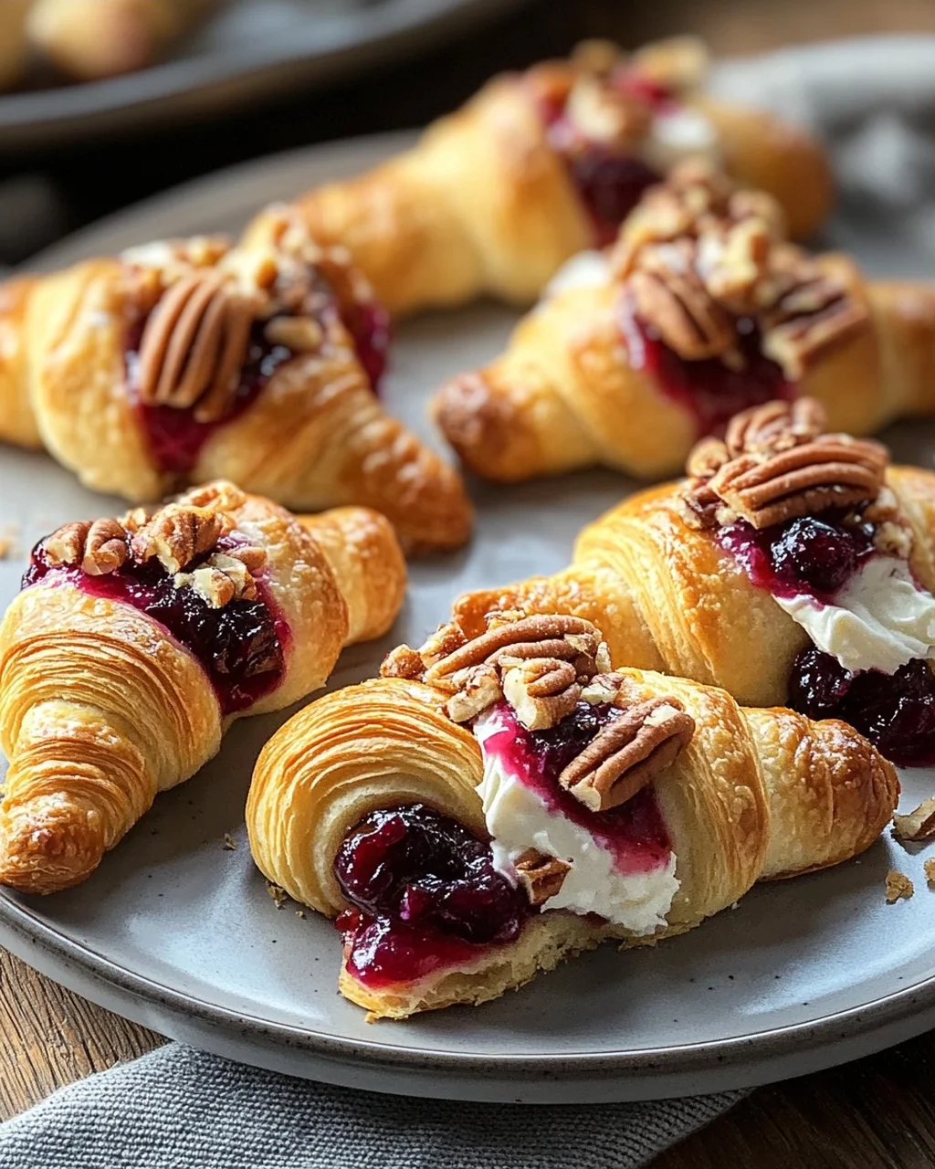 Cranberry Cream Cheese Crescent Bites
