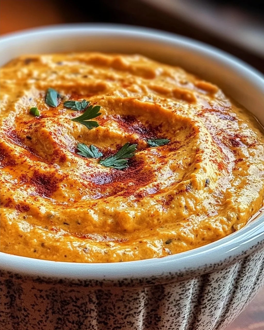 Creamy Roasted Red Pepper Dip