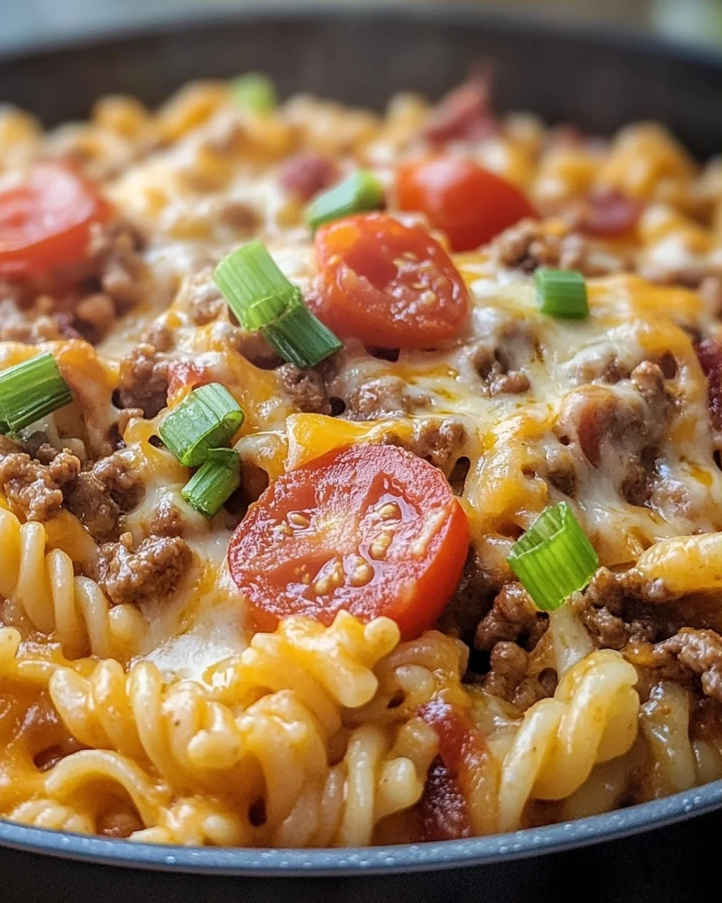 Cremige Cheeseburger-Pasta