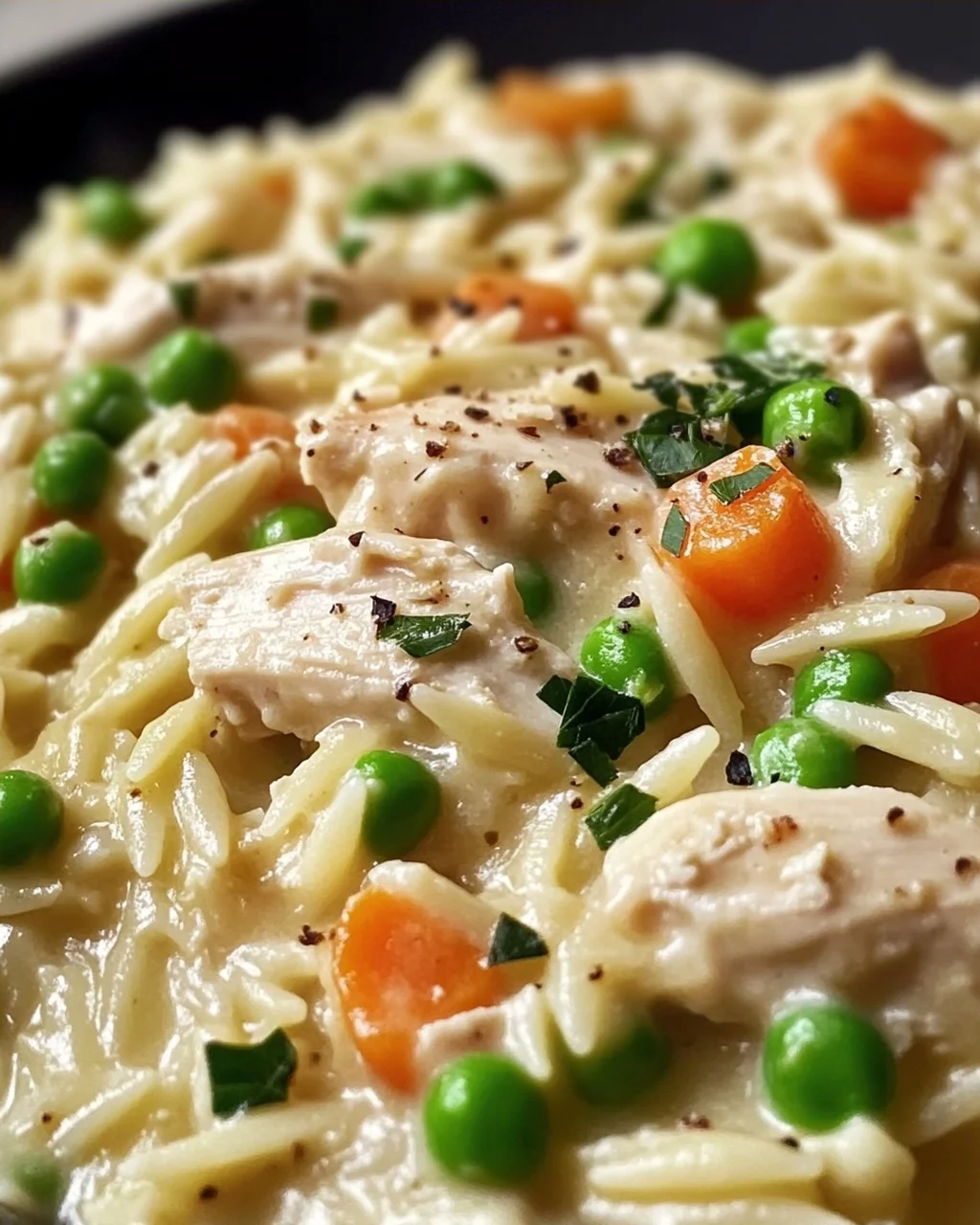 Cremige Chicken Pot Pie Orzo – Ein herzhaftes Rezept!