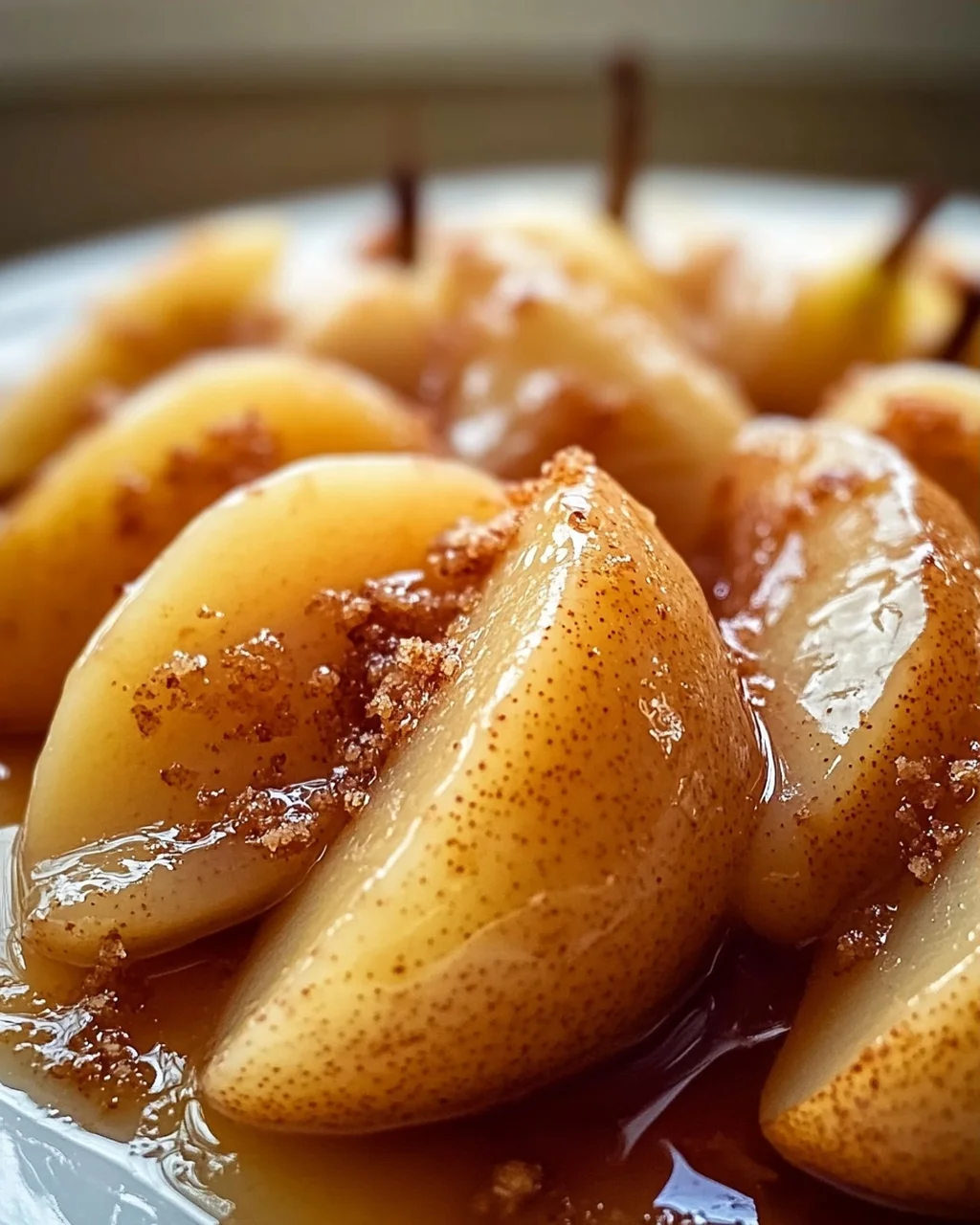 Einfach & Lecker: Gebackene Birnenscheiben mit Ahorn-Glasur