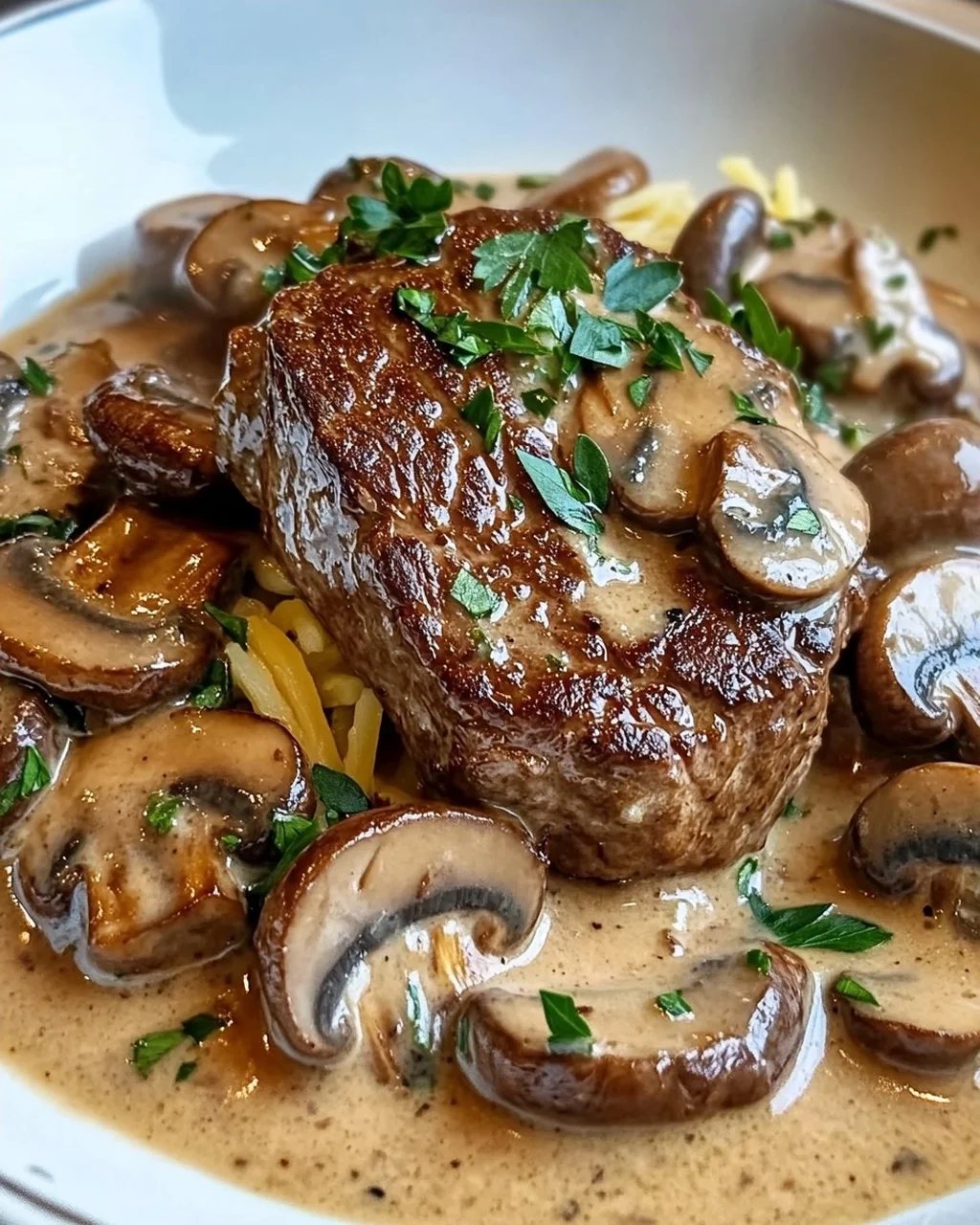 Filettopf Mit Champignons