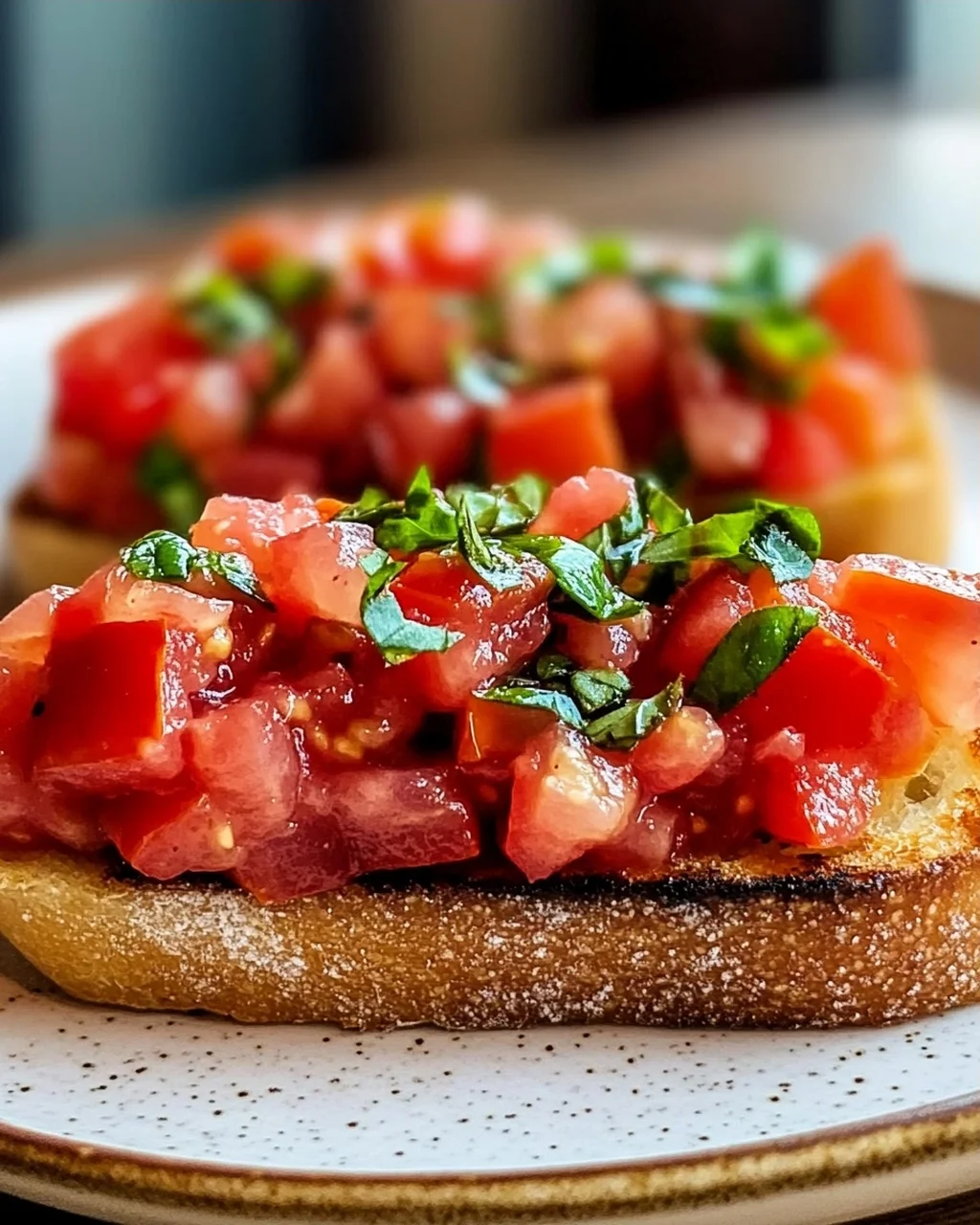 Frische Tomaten Bruschetta