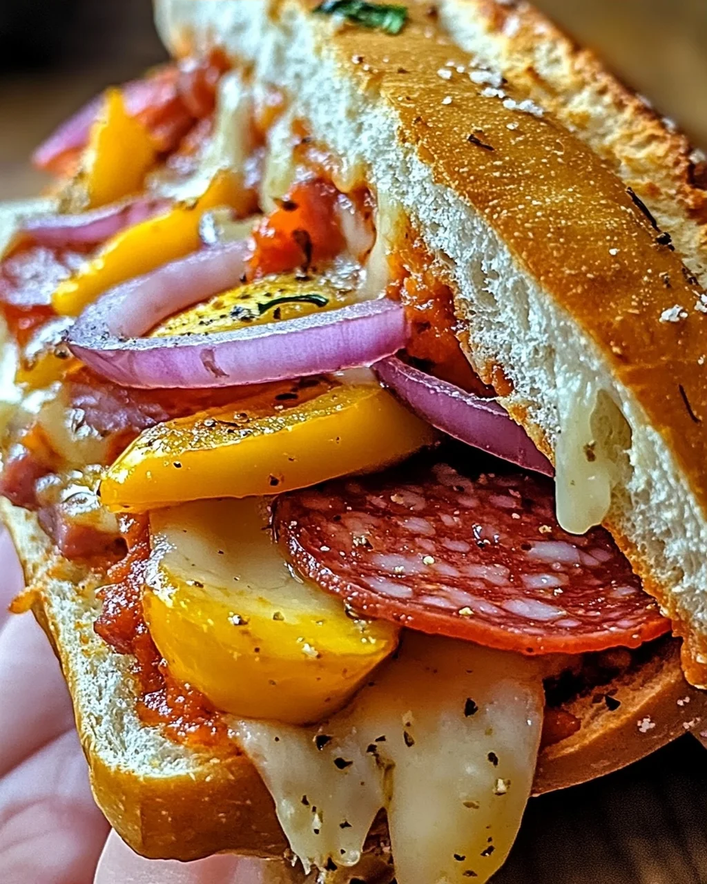 Gebackenes Italienisches Unteres Sandwich: Genuss pur