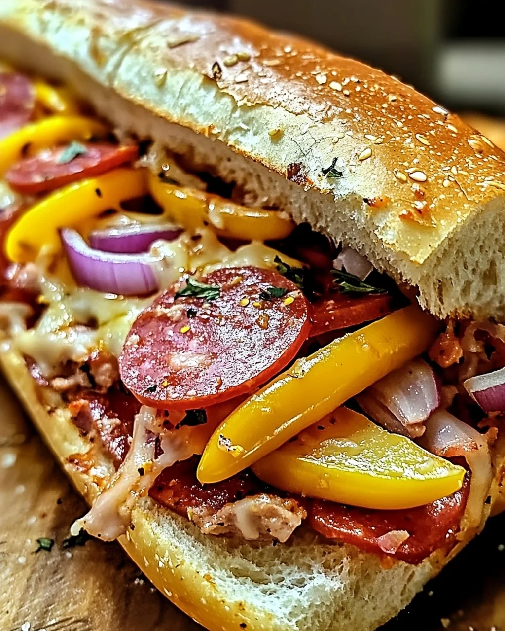 Gebackenes Italienisches Unteres Sandwich: Genuss pur