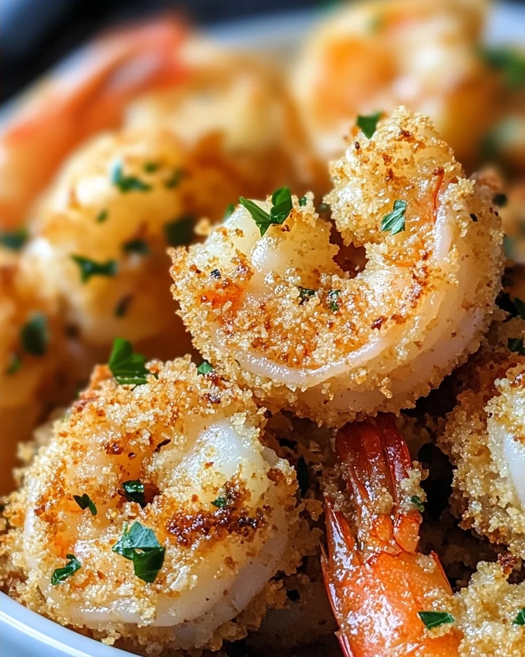 Knoblauch Parmesan Garnelen aus der Heißluftfritteuse