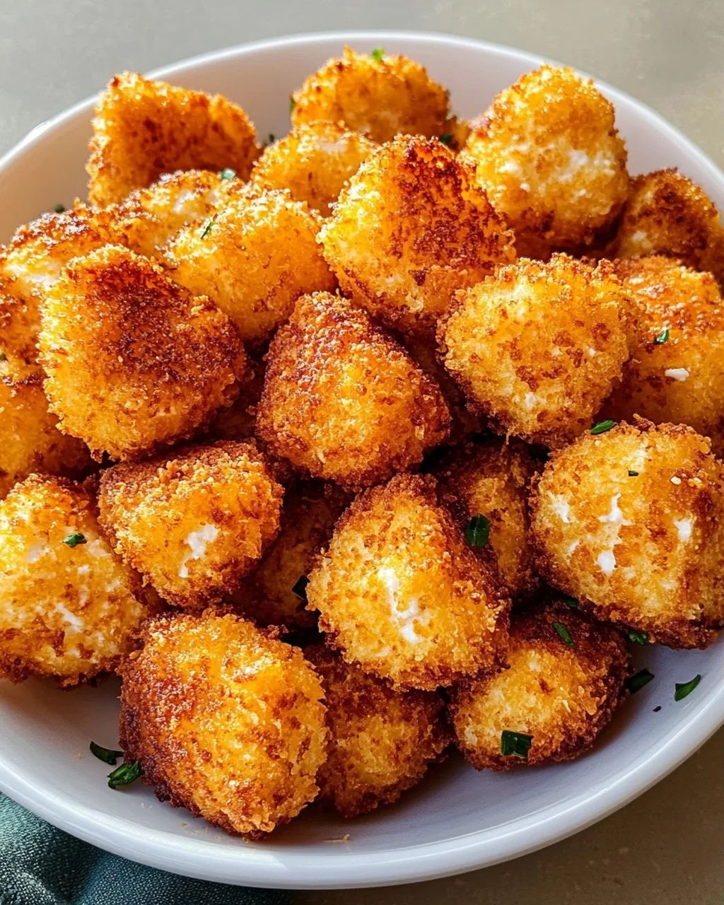 Knusprige Cottage Cheese Tots: Nur Zutaten, so lecker!