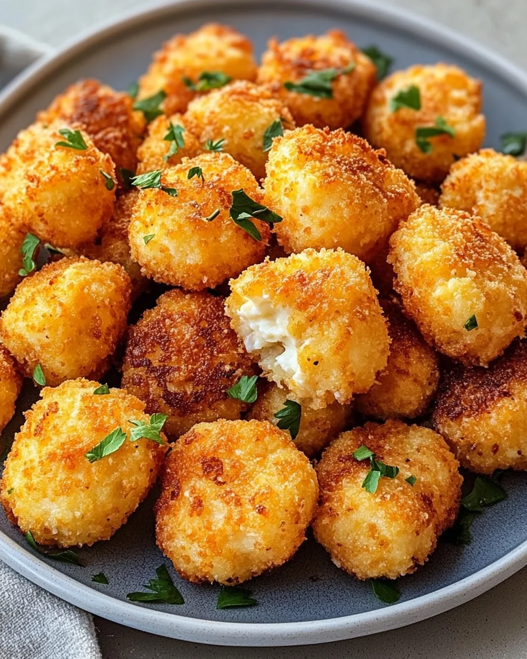 Knusprige Cottage Cheese Tots: Nur Zutaten, so lecker!