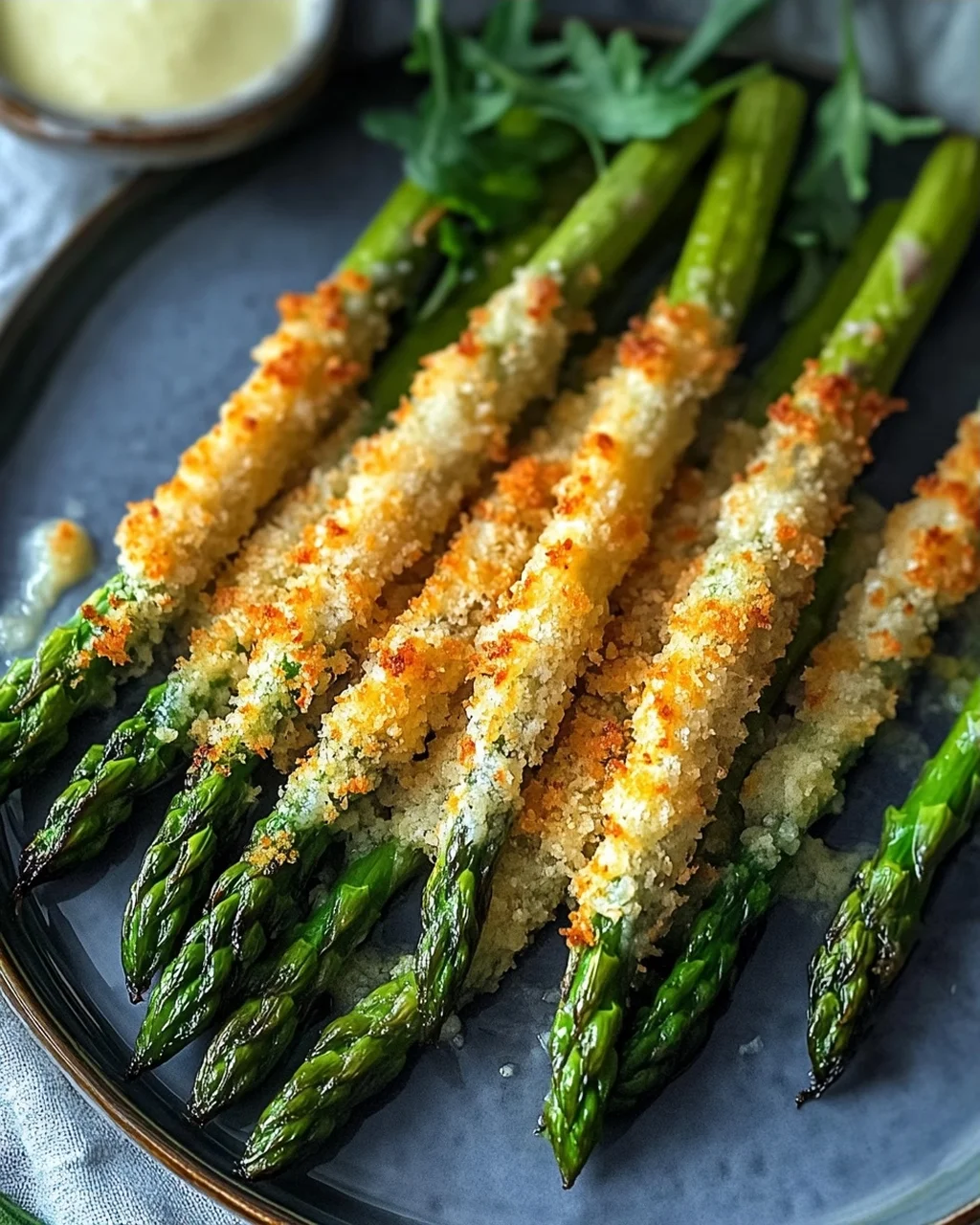 Knuspriger Parmesan Spargel aus dem Ofen