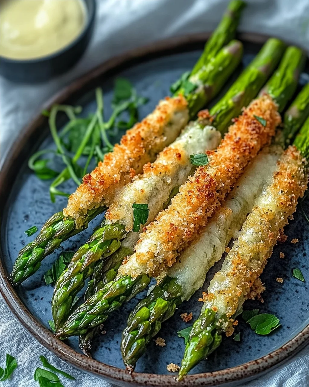 Knuspriger Parmesan Spargel aus dem Ofen