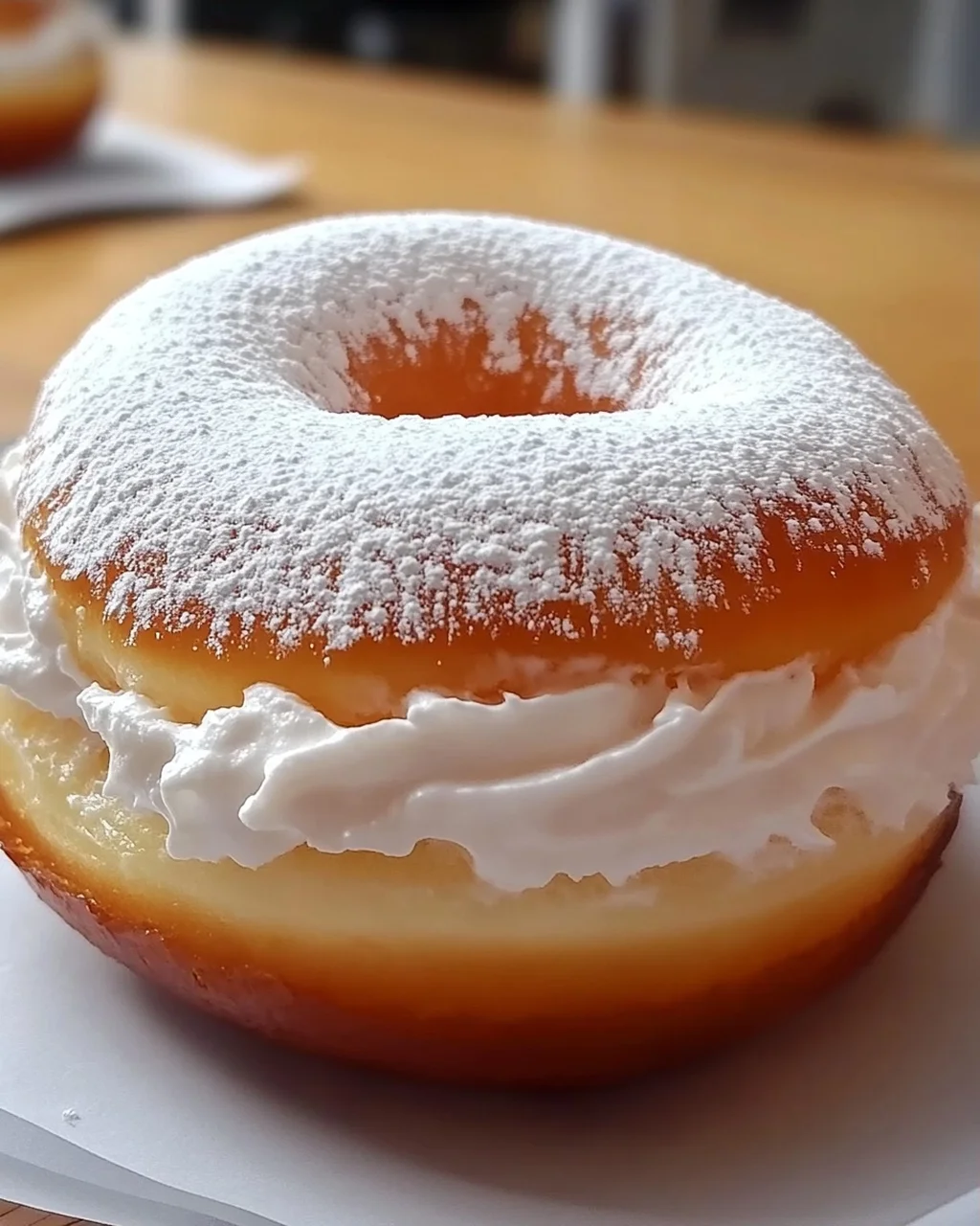 Koreanischer Milchsahne-Donut für Feinschmecker