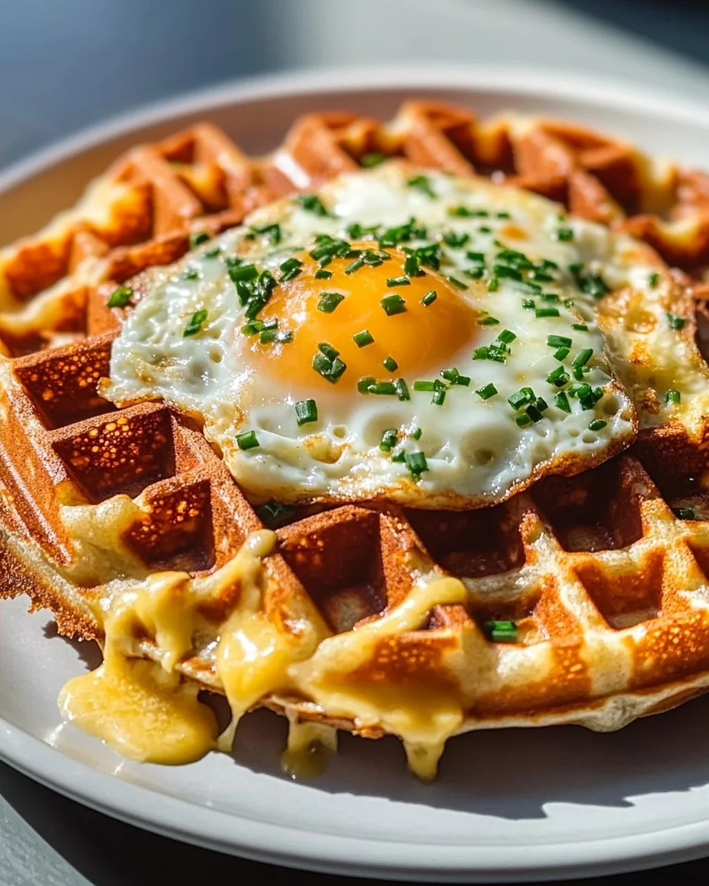 Lecker: Ei & Käse Hash Brown Waffeln – Perfektes Frühstück!