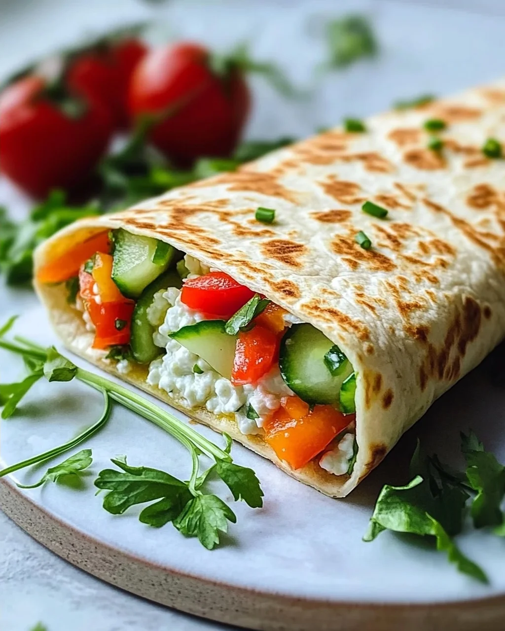 Leckere Hüttenkaese Wraps - Gesund & Einfach Nachzumachen!