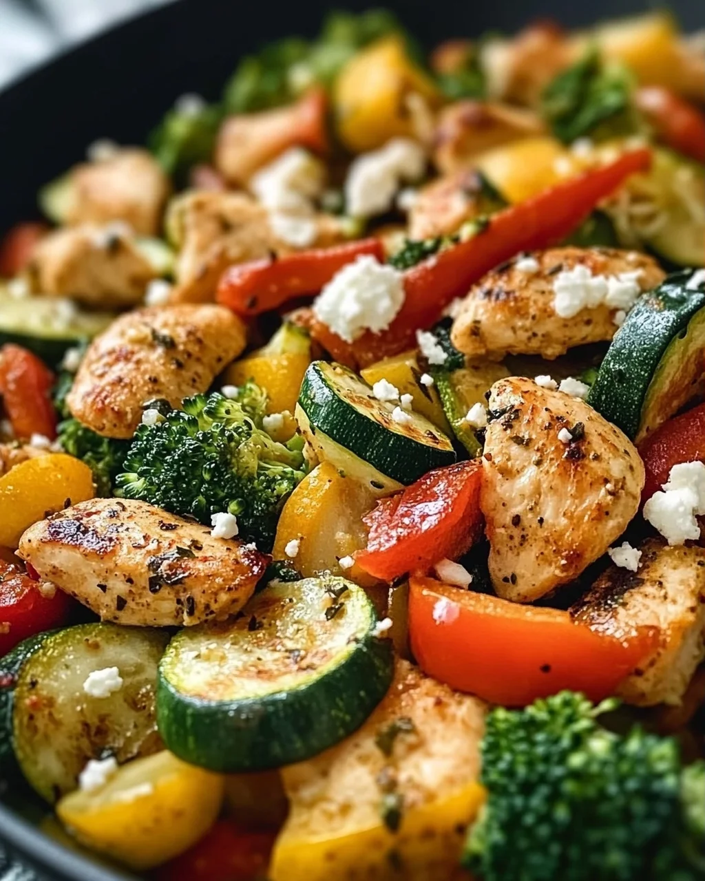 Leckere Low Carb Hähnchenpfanne mit Gemüse Rezept