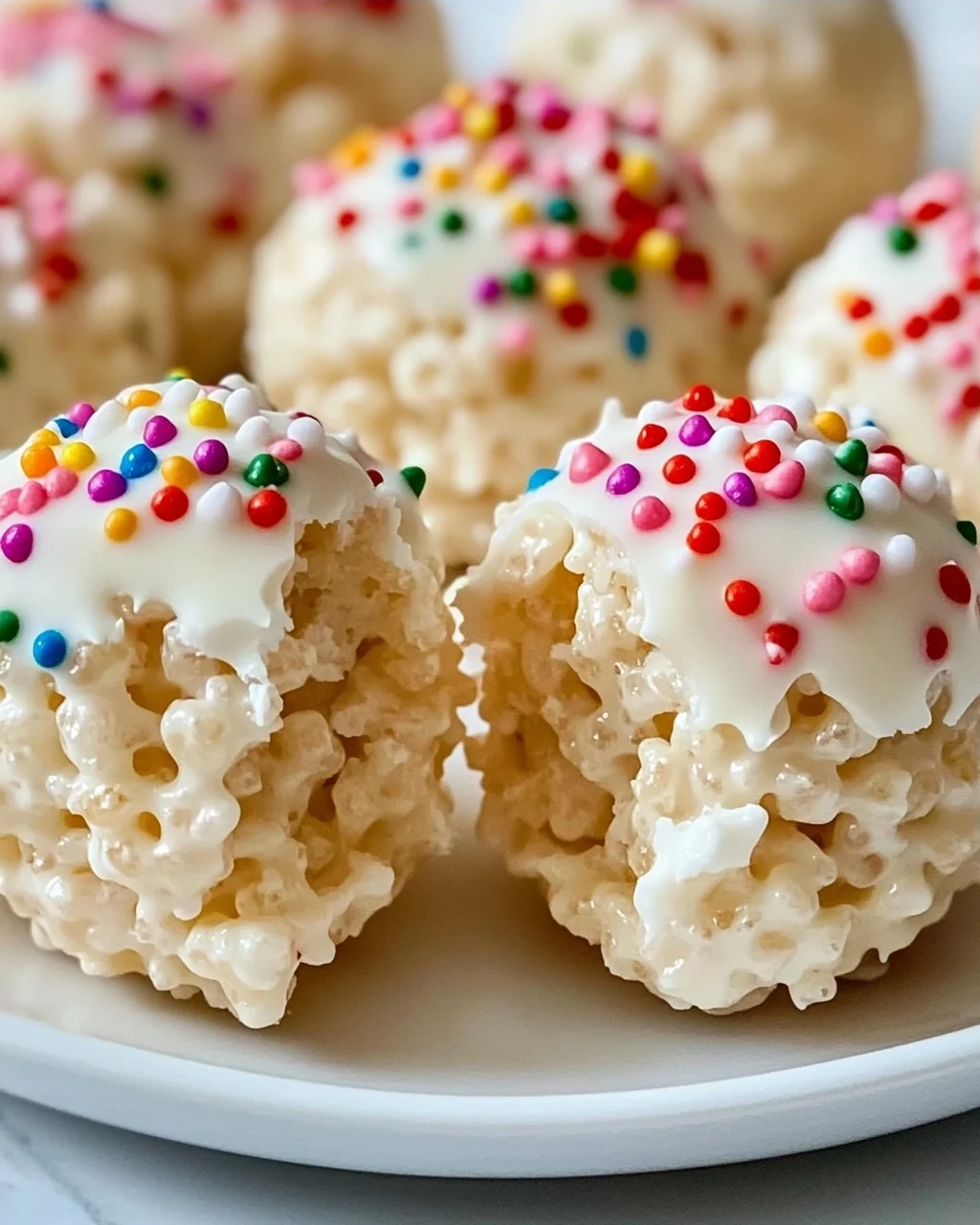 Leckere White Chocolate Rice Krispie Balls selbstgemacht!
