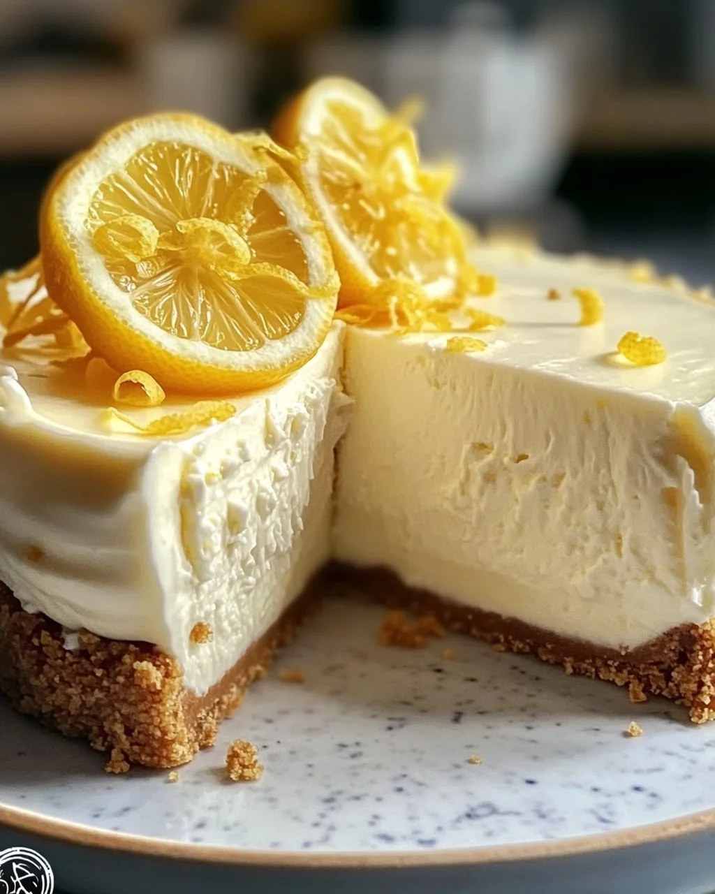No-Bake Zitronen Käsekuchen