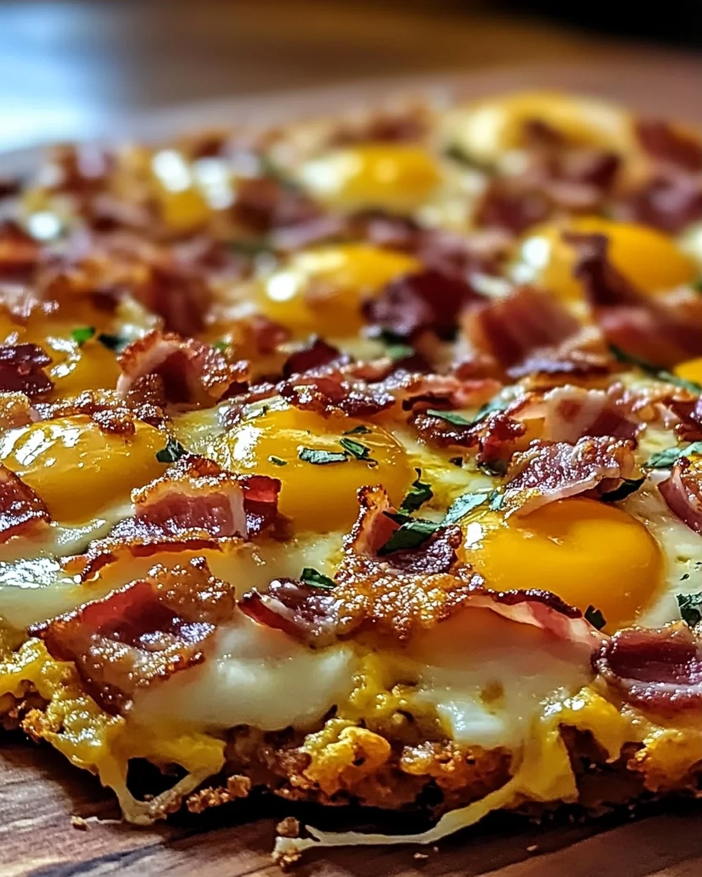 Pizza und Rösti-Kruste für ein Frühstücksvergnügen