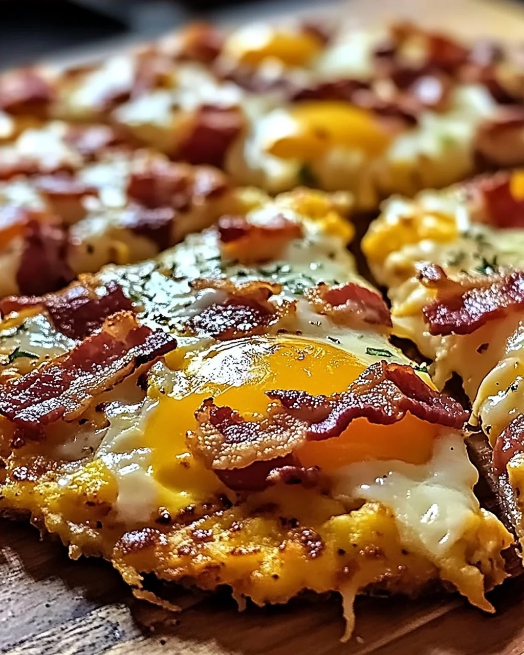 Pizza und Rösti-Kruste für ein Frühstücksvergnügen