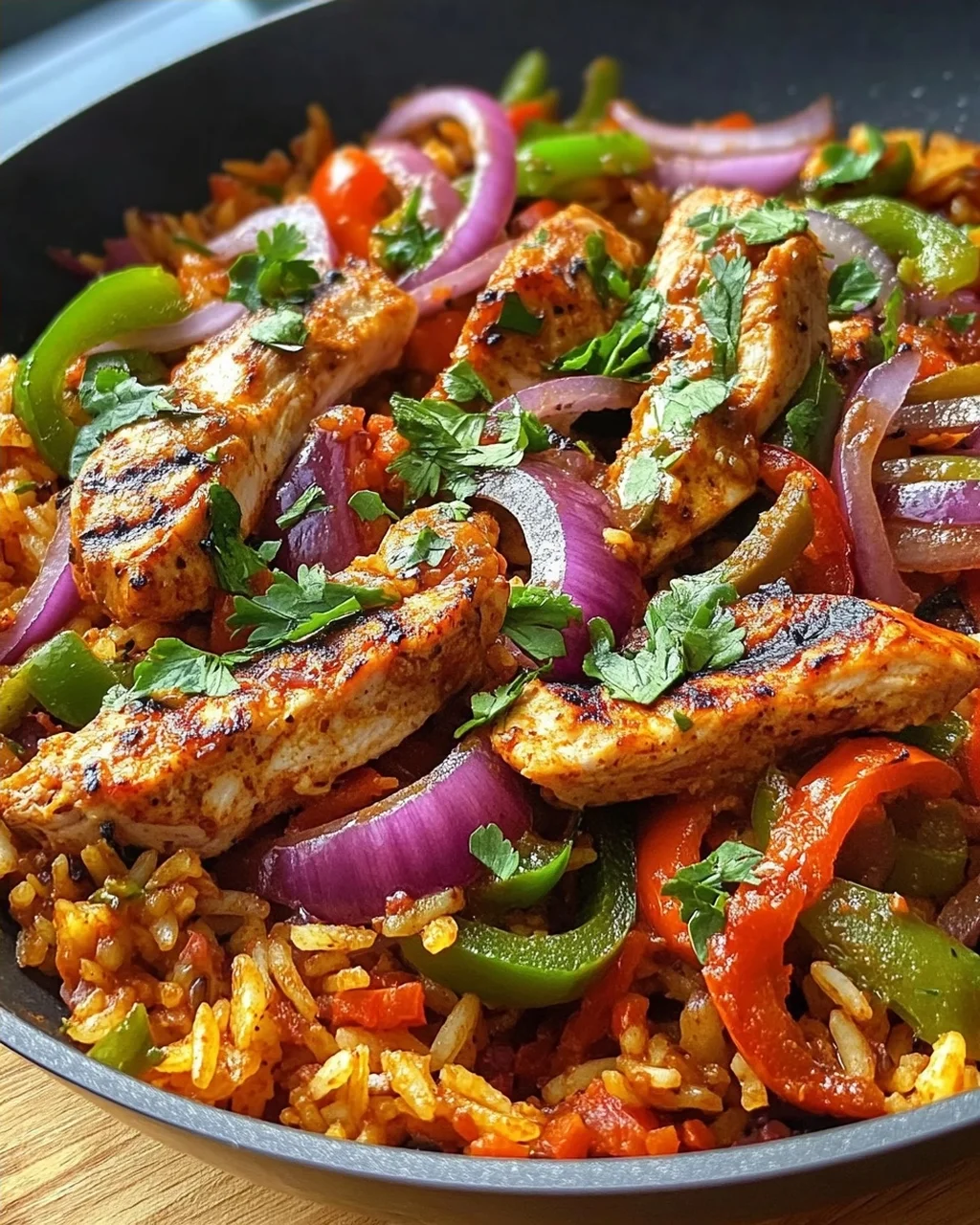 Reispfanne mit Putengyros