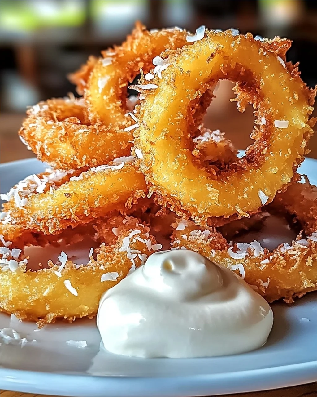 Rum-getränkte frittierte Ananas für jeden Anlass