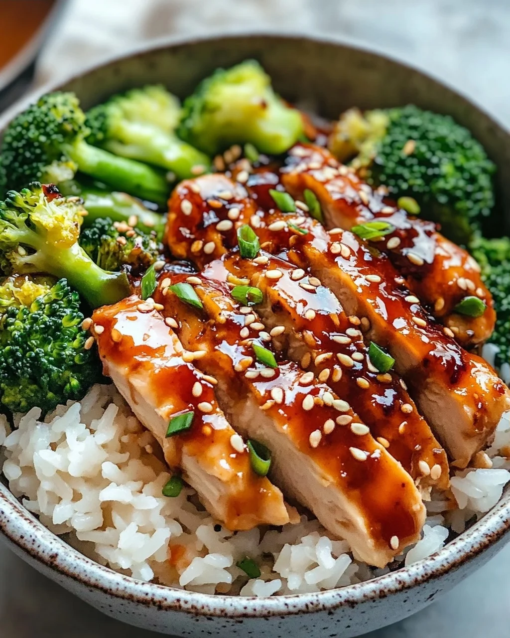 Sticky Chicken Bowls: Saftig, süß-würzig & einfach perfekt.