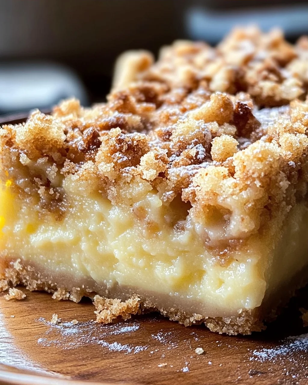 Streuselkuchen mit Pudding vom Blech
