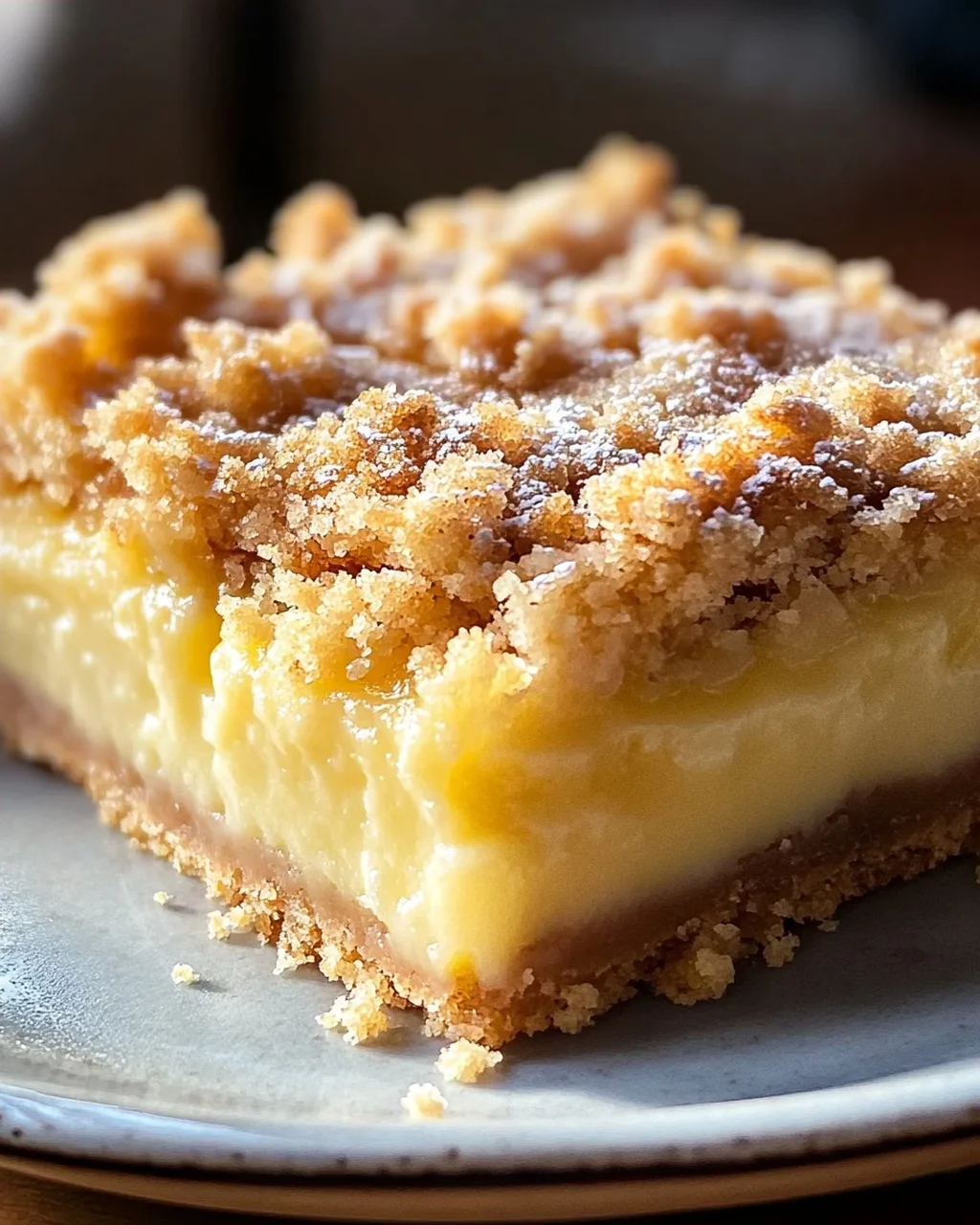 Streuselkuchen mit Pudding vom Blech