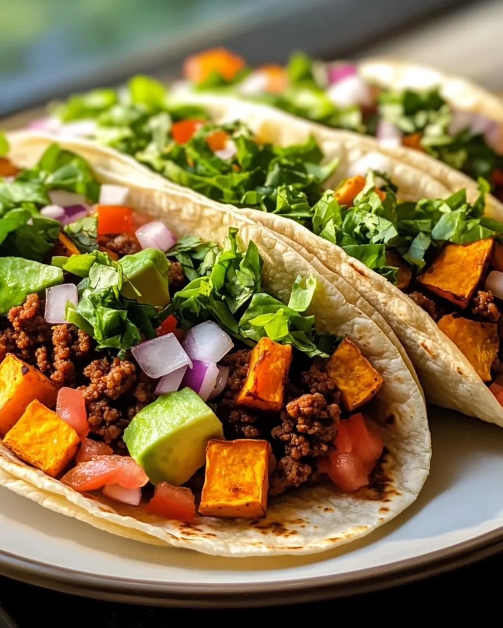 Süßkartoffel Hackfleisch Tacos: Frisch & Lecker mit Salat