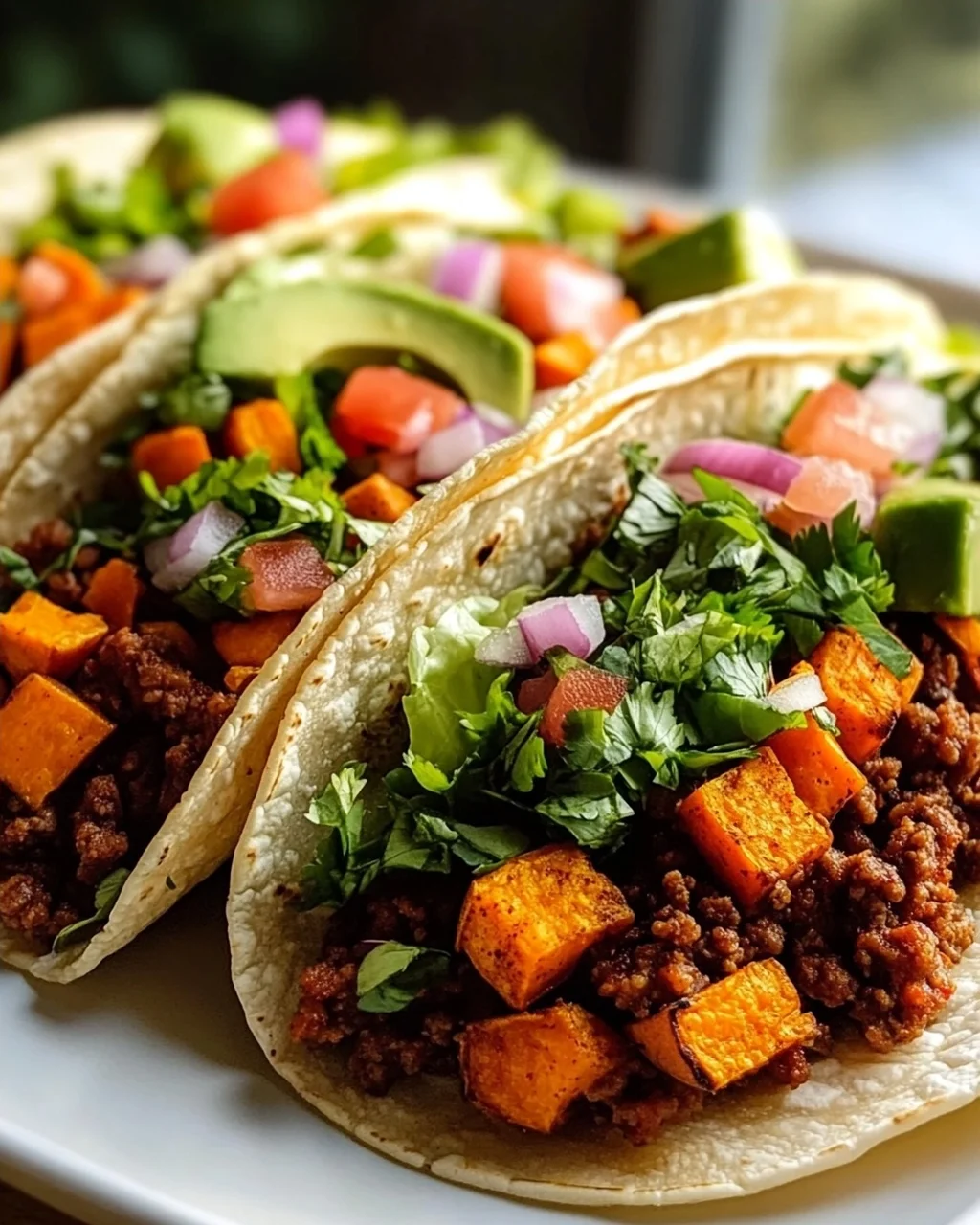 Süßkartoffel Hackfleisch Tacos: Frisch & Lecker mit Salat