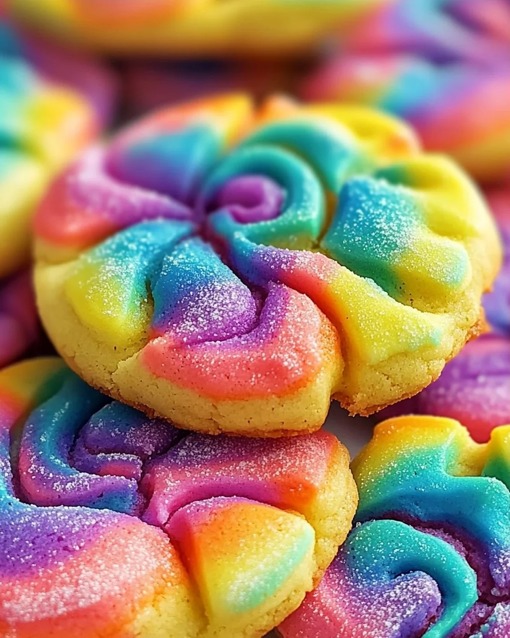 Tie Dye Kekse backen