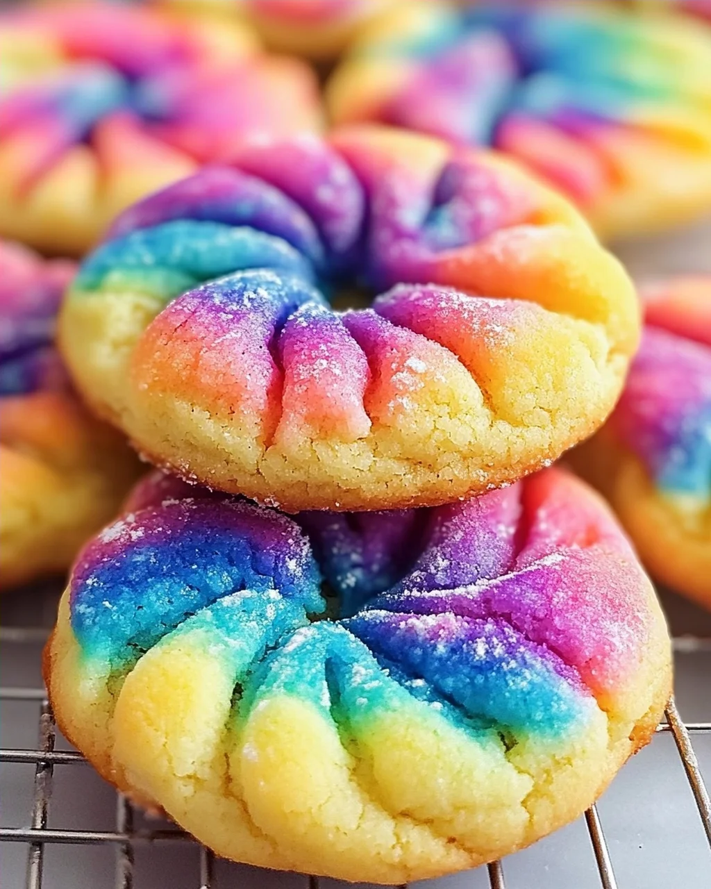 Tie Dye Kekse backen