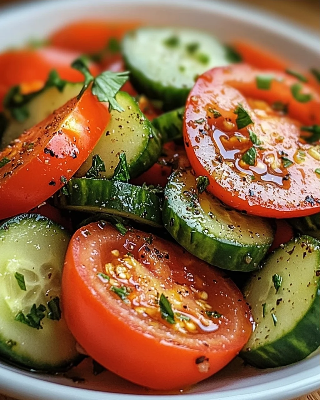 Tomaten-Gurken-Salat