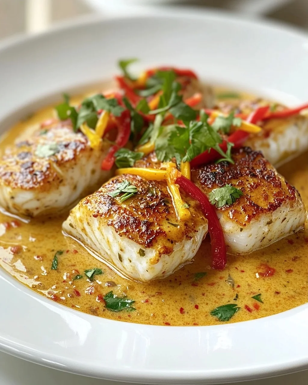Tropischer Zackenbarsch mit würziger Kokosnuss-Sauce Rezept