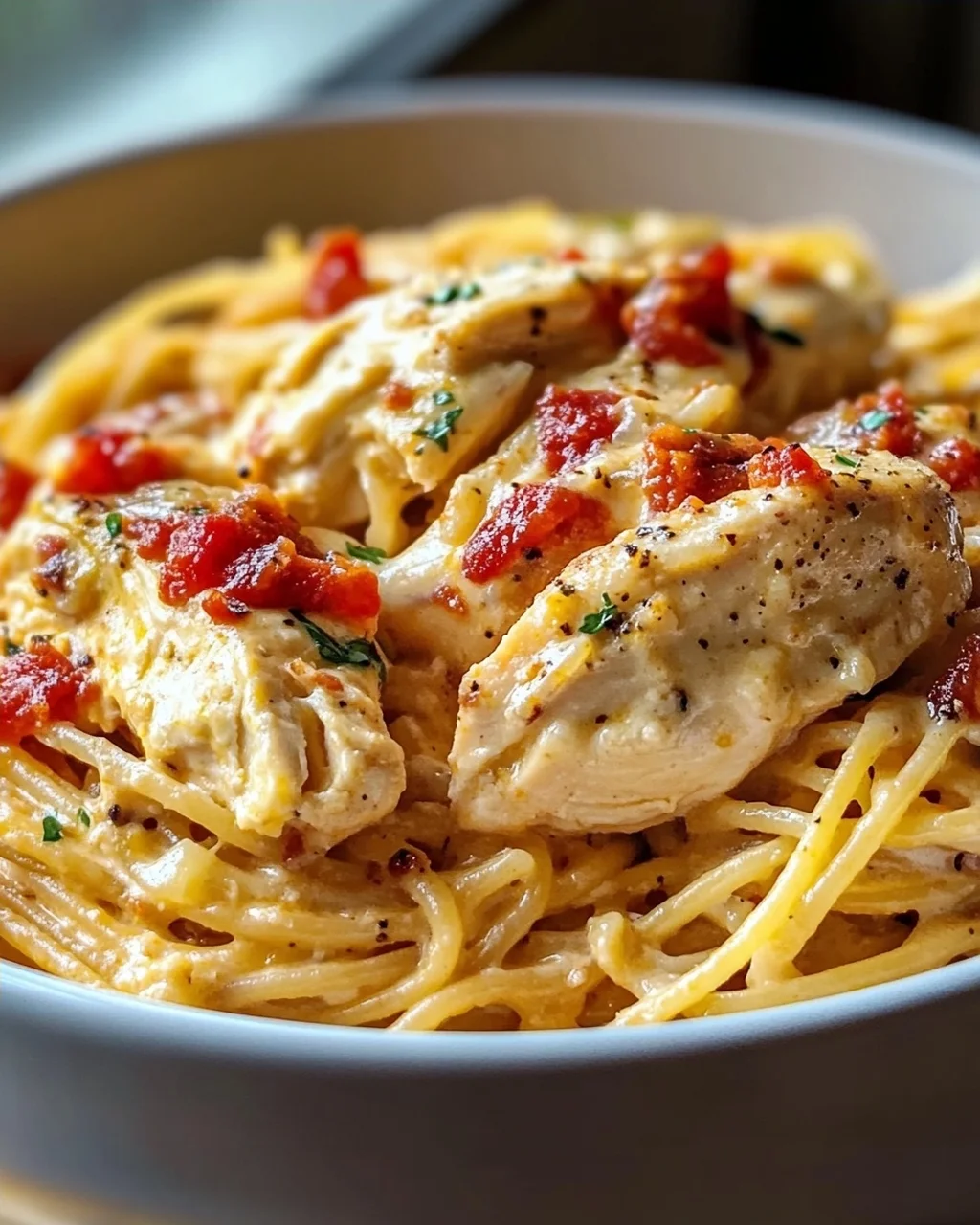 Ultimative Crockpot Hähnchen Spaghetti – Lecker & Einfach!