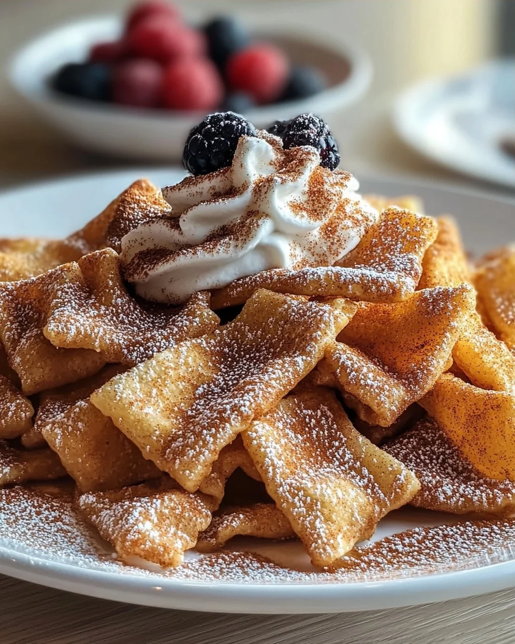 Zimtige Pasta Chips