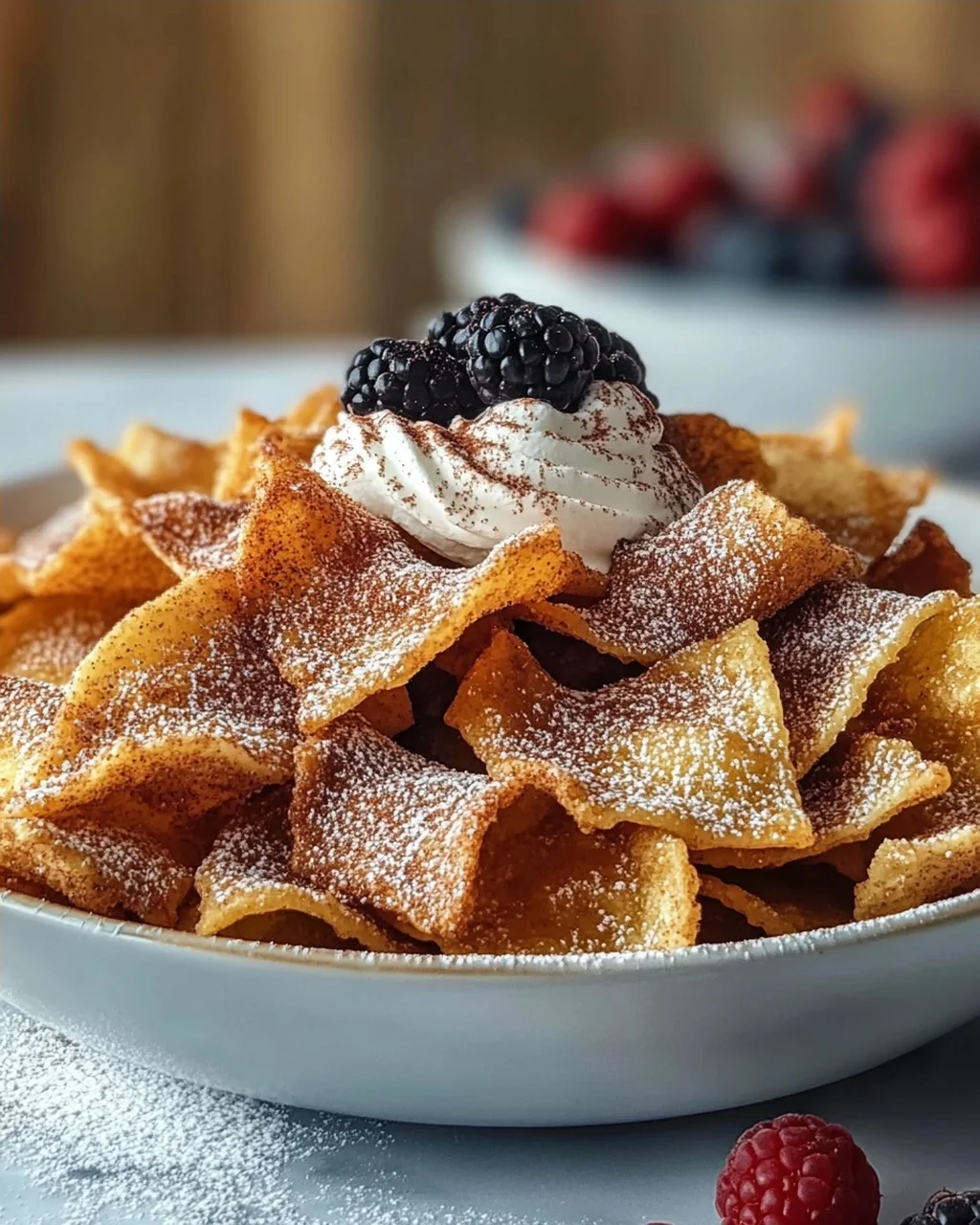 Zimtige Pasta Chips