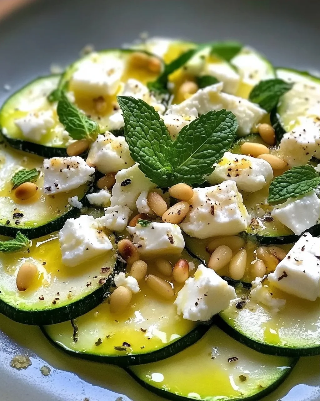 Zucchini-Carpaccio: Frisch & Schnell zubereitet