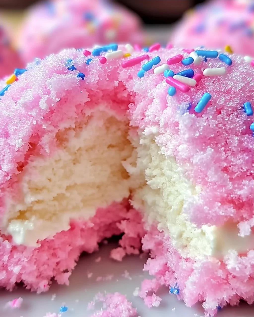 Zuckerwatte Käsekuchen Bomben für Zuhause